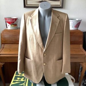 Vintage LANVIN Nieman Marcus Men’s SPORT COAT Blazer Jacket 43L Union Made